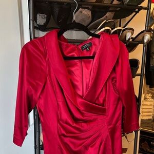 Elegant Red Women's Dress, Tahari, 8